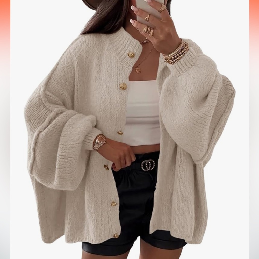 Women's Oversized Sweater Cardigan